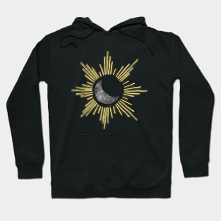 moon sun burst Hoodie